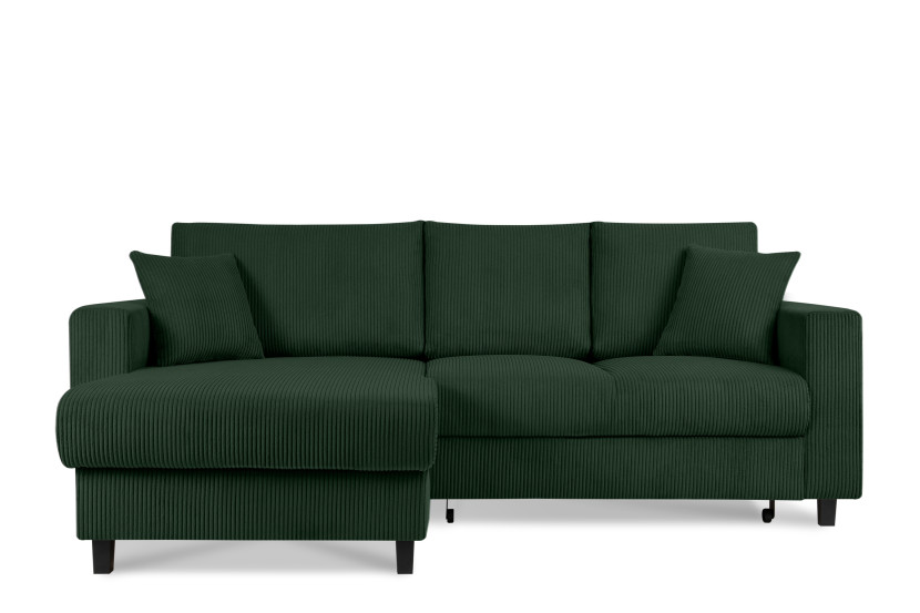 KONSIMO EGRET Rozkładany sztruksowy narożnik lewy w stylu hygge 822337