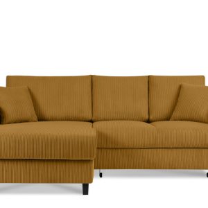 KONSIMO EGRET Rozkładany sztruksowy narożnik lewy w stylu hygge 822338 KONSIMO EGRET Rozkładany sztruksowy narożnik lewy w stylu hygge 822338