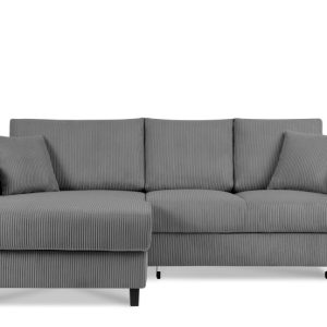 KONSIMO EGRET Rozkładany sztruksowy narożnik lewy w stylu hygge 822339 KONSIMO EGRET Rozkładany sztruksowy narożnik lewy w stylu hygge 822339