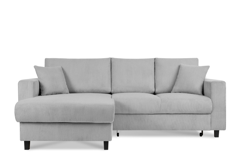 KONSIMO EGRET Rozkładany sztruksowy narożnik lewy w stylu hygge 822342