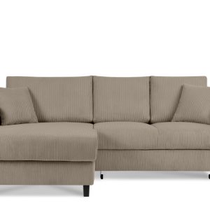 KONSIMO EGRET Rozkładany sztruksowy narożnik lewy w stylu hygge 822345 KONSIMO EGRET Rozkładany sztruksowy narożnik lewy w stylu hygge 822345