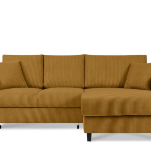 KONSIMO EGRET Rozkładany sztruksowy narożnik prawy w stylu hygge 822329 KONSIMO EGRET Rozkładany sztruksowy narożnik prawy w stylu hygge 822329