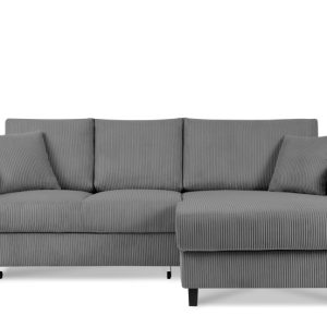 KONSIMO EGRET Rozkładany sztruksowy narożnik prawy w stylu hygge 822331 KONSIMO EGRET Rozkładany sztruksowy narożnik prawy w stylu hygge 822331