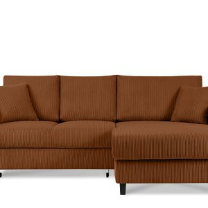 KONSIMO EGRET Rozkładany sztruksowy narożnik prawy w stylu hygge 822333 KONSIMO EGRET Rozkładany sztruksowy narożnik prawy w stylu hygge 822333