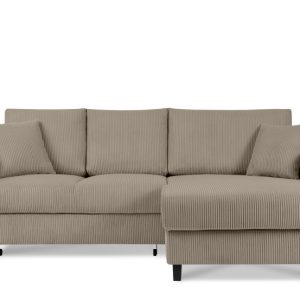KONSIMO EGRET Rozkładany sztruksowy narożnik prawy w stylu hygge 822328 KONSIMO EGRET Rozkładany sztruksowy narożnik prawy w stylu hygge 822328