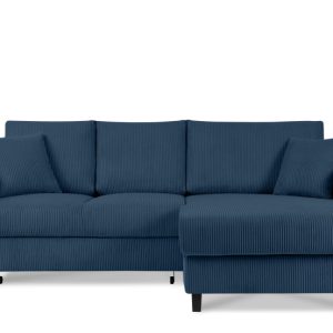 KONSIMO EGRET Rozkładany sztruksowy narożnik prawy w stylu hygge 822341 KONSIMO EGRET Rozkładany sztruksowy narożnik prawy w stylu hygge 822341