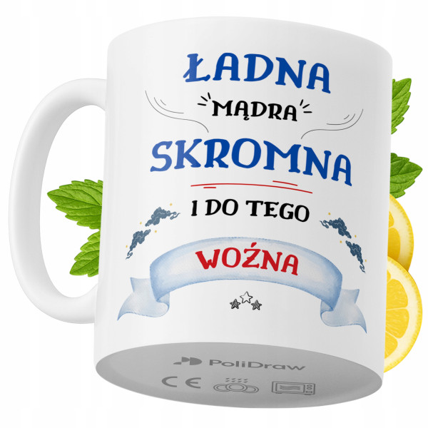 Kubek Dla Woźnej na Prezent z Nadrukiem ze Zdjęciem 330 ml PoliDraw 968014