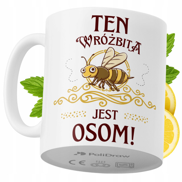 Kubek Dla Wróżbity na Prezent z Nadrukiem ze Zdjęciem 330 ml PoliDraw 969142