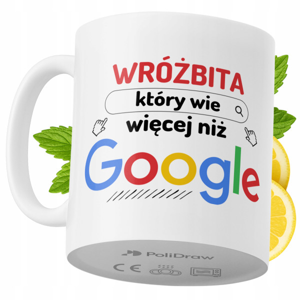 Kubek Dla Wróżbity na Prezent z Nadrukiem ze Zdjęciem 330 ml PoliDraw 969356