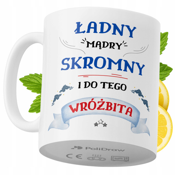 Kubek Dla Wróżbity na Prezent z Nadrukiem ze Zdjęciem 330 ml PoliDraw 968089