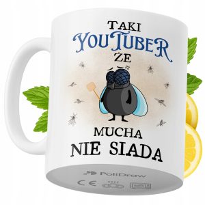 Kubek Dla YouTubera na Prezent z Nadrukiem ze Zdjęciem 330 ml PoliDraw 967509 Kubek Dla YouTubera na Prezent z Nadrukiem ze Zdjęciem 330 ml PoliDraw 967509