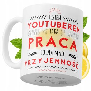 Kubek Dla YouTubera na Prezent z Nadrukiem ze Zdjęciem 330 ml PoliDraw 967860 Kubek Dla YouTubera na Prezent z Nadrukiem ze Zdjęciem 330 ml PoliDraw 967860
