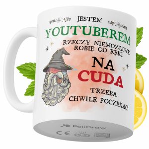 Kubek Dla YouTubera na Prezent z Nadrukiem ze Zdjęciem 330 ml PoliDraw 968104 Kubek Dla YouTubera na Prezent z Nadrukiem ze Zdjęciem 330 ml PoliDraw 968104