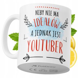 Kubek Dla YouTubera na Prezent z Nadrukiem ze Zdjęciem 330 ml PoliDraw 968304 Kubek Dla YouTubera na Prezent z Nadrukiem ze Zdjęciem 330 ml PoliDraw 968304