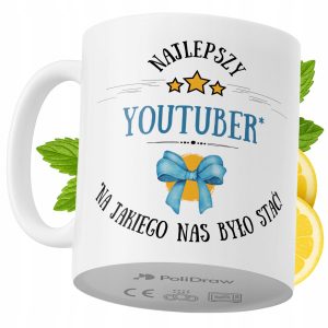Kubek Dla YouTubera na Prezent z Nadrukiem ze Zdjęciem 330 ml PoliDraw 968798 Kubek Dla YouTubera na Prezent z Nadrukiem ze Zdjęciem 330 ml PoliDraw 968798