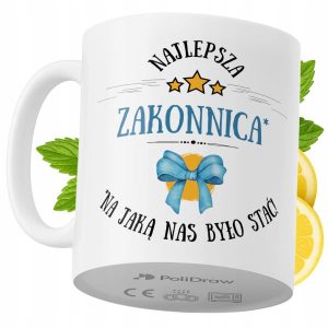 Kubek Dla Zakonnicy na Prezent z Nadrukiem ze Zdjęciem 330 ml PoliDraw 968190 Kubek Dla Zakonnicy na Prezent z Nadrukiem ze Zdjęciem 330 ml PoliDraw 968190