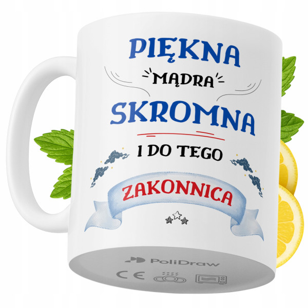 Kubek Dla Zakonnicy na Prezent z Nadrukiem ze Zdjęciem 330 ml PoliDraw 969275