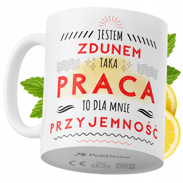 Kubek Dla Zduna na Prezent z Nadrukiem ze Zdjęciem 330 ml PoliDraw 967731