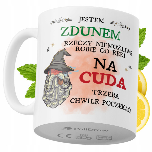 Kubek Dla Zduna na Prezent z Nadrukiem ze Zdjęciem 330 ml PoliDraw 968291