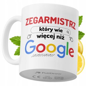 Kubek Dla Zegarmistrza na Prezent z Nadrukiem ze Zdjęciem 330 ml PoliDraw 969158 Kubek Dla Zegarmistrza na Prezent z Nadrukiem ze Zdjęciem 330 ml PoliDraw 969158