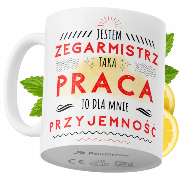 Kubek Dla Zegarmistrza na Prezent z Nadrukiem ze Zdjęciem 330 ml PoliDraw 967564