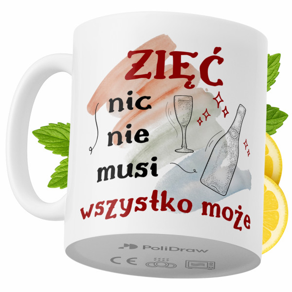 Kubek Dla Zięcia na Prezent z Nadrukiem ze Zdjęciem 330 ml PoliDraw 968275