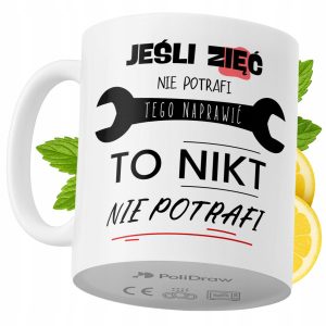 Kubek Dla Zięcia na Prezent z Nadrukiem ze Zdjęciem 330 ml PoliDraw 969057 Kubek Dla Zięcia na Prezent z Nadrukiem ze Zdjęciem 330 ml PoliDraw 969057