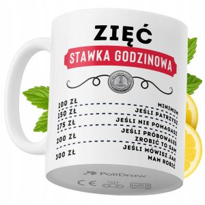 Kubek Dla Zięcia na Prezent z Nadrukiem ze Zdjęciem 330 ml PoliDraw 967729 Kubek Dla Zięcia na Prezent z Nadrukiem ze Zdjęciem 330 ml PoliDraw 967729