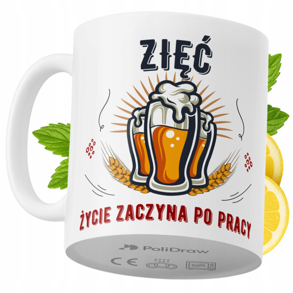 Kubek Dla Zięcia na Prezent z Nadrukiem ze Zdjęciem 330 ml PoliDraw 967863