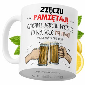 Kubek Dla Zięcia na Prezent z Nadrukiem ze Zdjęciem 330 ml PoliDraw 967951 Kubek Dla Zięcia na Prezent z Nadrukiem ze Zdjęciem 330 ml PoliDraw 967951