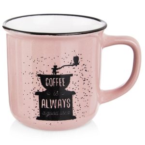 Kubek do kawy herbaty ziół ceramiczny 370 ml 155838 Kubek do kawy herbaty ziół ceramiczny 370 ml 155838