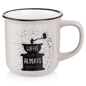 Kubek do kawy ziół napojów ceramiczny 370 ml 177769 Kubek do kawy ziół napojów ceramiczny 370 ml 177769