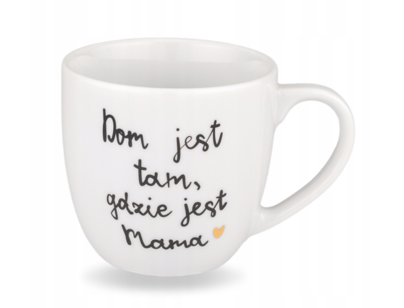 Kubek "Dom jest tam, gdzie jest mama" 300 ml - prezent z sercem dla Mamy 1005064
