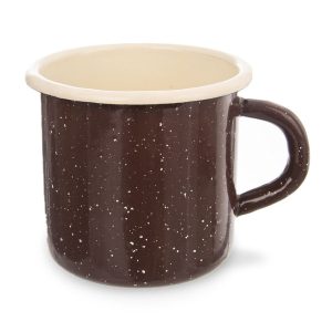Kubek emaliowany brązowy BROWN 400 ml 353849 Kubek emaliowany brązowy BROWN 400 ml 353849