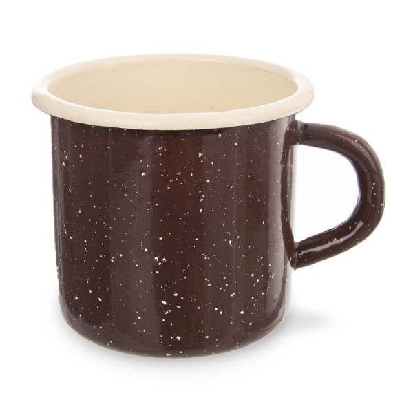 Kubek emaliowany brązowy BROWN 400 ml 353849