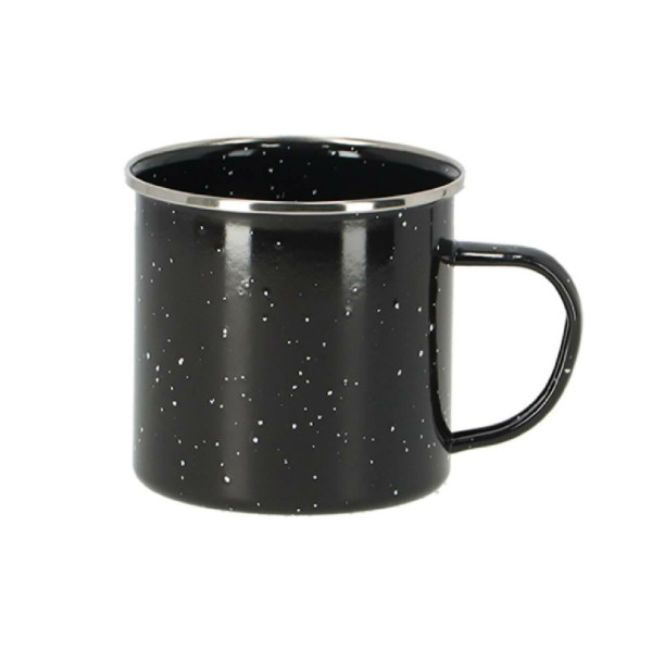 Kubek emaliowany stalowy czarny 350 ml 1031998