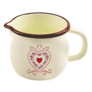Kubek / garnek emaliowany z uchwytem TONCA 1,2 l 155816 Kubek / garnek emaliowany z uchwytem TONCA 1,2 l 155816