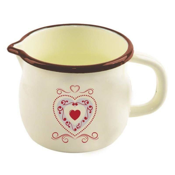 Kubek / garnek emaliowany z uchwytem TONCA 1,2 l 155816