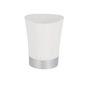 Kubek Łazienkowy na szczoteczki 250 ml Biały Stożkowy Nowoczesny 669259 Kubek Łazienkowy na szczoteczki 250 ml Biały Stożkowy Nowoczesny 669259