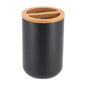 Kubek łazienkowy na szczoteczki Besson czarny 300 ml nowoczesny 669256 Kubek łazienkowy na szczoteczki Besson czarny 300 ml nowoczesny 669256