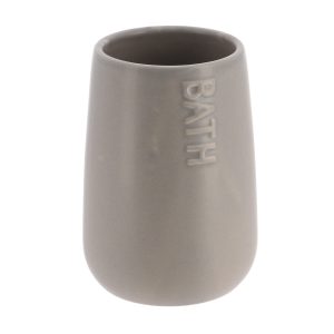 Kubek łazienkowy na szczoteczki Ceramiczny Szary 450 ml Nowoczesny 669250 Kubek łazienkowy na szczoteczki Ceramiczny Szary 450 ml Nowoczesny 669250