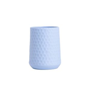 Kubek łazienkowy PAMUK niebieski 8,1×8,1×10,5 cm HOMLA 1037738 Kubek łazienkowy PAMUK niebieski 8,1×8,1×10,5 cm HOMLA 1037738