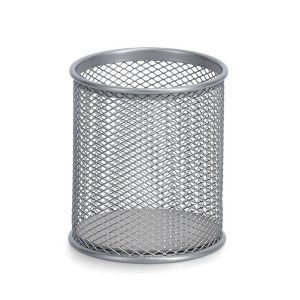 Kubek na długopisy z metalowej siatki, Ø 8 cm, MESH 209222 Kubek na długopisy z metalowej siatki, Ø 8 cm, MESH 209222