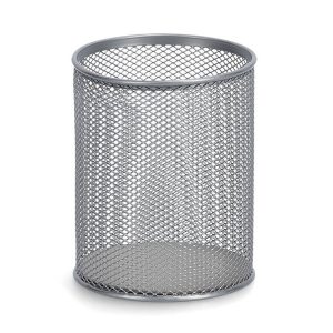 Kubek na przybory biurowe z metalowej siatki, Ø 11 cm 209217 Kubek na przybory biurowe z metalowej siatki, Ø 11 cm 209217