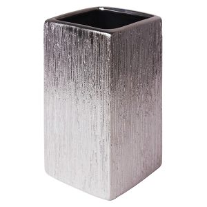 Kubek na szczoteczki do zębów ceramiczny Floss srebrny 50220 Kubek na szczoteczki do zębów ceramiczny Floss srebrny 50220