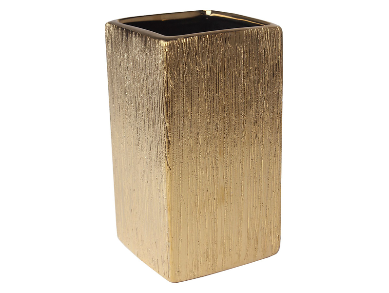 Kubek na szczoteczki do zębów ceramiczny Floss złoty 50221