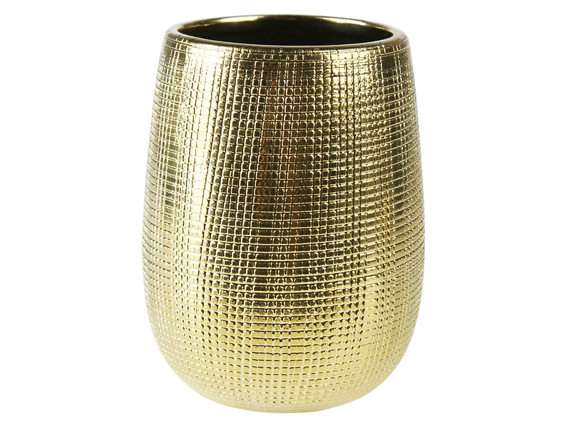 Kubek na szczoteczki do zębów ceramiczny Midas złoty 47125