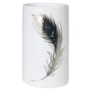 Kubek na szczoteczki do zębów ceramiczny Piume biały 50293 Kubek na szczoteczki do zębów ceramiczny Piume biały 50293