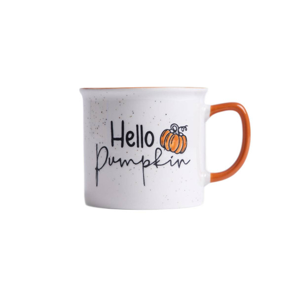 Kubek PALLI hello pumpkin z pomarańczowym uchem 0,4 l HOMLA 896001