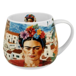 Kubek porcelanowy 430 ml Frida Kahlo Klasyczny do herbaty 676342 Kubek porcelanowy 430 ml Frida Kahlo Klasyczny do herbaty 676342